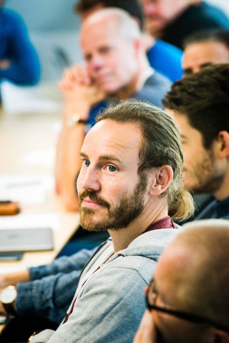 Daniel Jönsson at a workshop with MIT colleagues.
